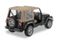 Bestop 51127-33 OEM Replace-A-Top with Clear Windows Dark Tan for 97-02 Jeep Wrangler TJ