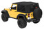 Bestop 79136-35 OEM Replace-A-Top with Tinted Windows Black Diamond Sailcloth for 07-09 Jeep Wrangler JK 2-Door