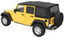 Bestop 79137-35 OEM Replace-A-Top with Tinted Windows Black Diamond Sailcloth for 07-09 Jeep Wrangler Unlimited JK