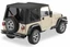 Pavement Ends 51148-15 Replay OEM Replacement Soft Top with Tinted Windows Black Denim for 97-06 Wrangler TJ