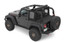 Bestop 07-18 Jeep Wrangler JK 2-Door Halftop Soft Top (Black Diamond)
