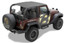 Bestop 10-18 Jeep Wrangler JK 2-Door Header Safari Bikini (Black Diamond)
