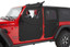 Bestop 20-26 Jeep Gladiator / 18-26 Wrangler JL Full Fabric Doors (Front Black Diamond)
