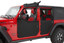 Bestop 20-26 Jeep Gladiator / 18-26 Wrangler JL Full Fabric Doors (Rear Black Diamond)