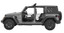 Bestop 20-26 Jeep Gladiator / 18-26 Wrangler JL 4-Door Element Doors (Rear Matte Black)