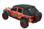 Bestop 54925-17 Trektop Ultra Slantback Soft Top Premium Black Twill for 18-26 Jeep Wrangler Unlimited JL