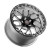 WELD Racing 78HB7110W62LF S78 RT-S 17x11 6.2" Backspace Black Center Left Rear Beadlock Wheel for 18-23 Challenger & Charger Widebody