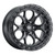 WELD Racing W10889084501 Ledge 6 18x9 6x5.5 5.00" Backspace Satin Black Satin Black Ring for 19-26 RAM 1500, TRX & RHO