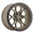 WELD Racing W10689084451 Ledge 6 18x9 6x5.5 4.50" Backspace Satin Bronze Satin Black Ring for 19-26 RAM 1500, TRX & RHO