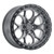 WELD Racing W10789084451 Ledge 6 18x9 6x5.5 4.51" Backspace Satin Gunmetal Satin Black Ring for 19-26 RAM 1500, TRX & RHO