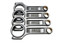 Gen3 Performance 300M Billet Steel 6.125" Length 2.100 Journal H260 Bolts .927" Pin I-Beam Connecting Rod Set for 03-26 5.7/6.1/6.2/6.4L HEMI