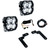 Baja Designs 44-0044UP Squadron 2.0 Pro A-Pillar LED Light Kit Spot Clear OE Aux Switch Controlled for 18-26 Jeep Wrangler JL & 20-26 Gladiator JT