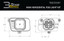 Diode Dynamics SS3 Pro Type Ram Horiz Kit ABL - White SAE Fog 10-18 RAM 2500/3500