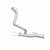 BRExhaust 107-0510 Direct Fit Exhaust Front Pipe Kit for 20-25 Jeep Gladiator JT 3.6L 