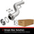 BRExhaust 107-0281 Direct Fit Exhaust System Front Pipe Kit Drivers Side for 11-17 Jeep Grand Cherokee & Durango 3.6L