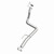 BRExhaust 107-0236 Direct Fit Exhaust Front Pipe Kit Federal Emissions for 96-98 Jeep Grand Cherokee ZJ 4.0L