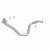 BRExhaust 107-0017 Direct Fit Exhaust Front Pipe Kit for 87-90 Jeep Wrangler YJ 4.2L 