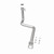 BRExhaust 107-0232 Direct Fit Exhaust Front Pipe Kit for 87-90 Jeep Wagoneer XJ & Comanche MJ 4.0L
