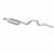BRExhaust 116-0002 Direct Fit Exhaust System Kit Stainless Steel for 97-06 Jeep Wrangler TJ 2.4/2.5/4.0L
