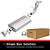 BRExhaust 106-0002 Direct Fit Exhaust System Kit Aluminized Steel for 97-06 Jeep Wrangler TJ 2.4/2.5/4.0L