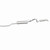 BRExhaust 106-0092 Direct Fit Exhaust System Kit for 04-09 Durango 3.7/4.7L & 5.7L HEMI