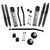 Skyjacker G350PBLT 3.5" Front 2" Rear Dual Rate Long Travel Coil Spring Lift Kit with Black MAX Shocks for 20-26 Jeep Gladiator JT 3.6L non-Rubicon