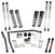Skyjacker G452RKXMLT 4.5" Front 3" Rear Dual Rate Long Travel Coil Spring Lift Kit with ADX 2.0 Shocks for 20-26 Jeep Gladiator JT 3.6L Rubicon