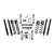 Skyjacker TJ401BPBLT 4" Dual Rate Long Travel Coil Spring Lift Kit with Standard Lower Control Arms with Black MAX Shocks for 97-02 Jeep Wrangler TJ