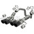 DISCONTINUED MagnaFlow 14-19 Chevrolet Corvette V8 6.2L GAS Competition Axle Back w/Quad Black Tips 3in Dia - 19381