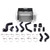 DISCONTINUED Mishimoto 2011-2014 Ford F-150 EcoBoost Silver Intercooler w/ Black Pipes - MMINT-F150-11KBSL