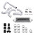 DISCONTINUED Mishimoto 10-11 Hyundai Genesis Coupe Silver Aluminum Intercooler Kit - MMINT-GEN4-10SL
