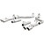 MagnaFlow Axle-Back, SS, 2.5in, Quad Split Rear 3.5in Tip 15-Current Dodge Challenger 3.6L V6 - 19218