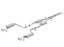 BORLA 140628 Cat-Back Exhaust ATAK for 15-23 Challenger R/T 5.7L VVT HEMI without Active Valves
