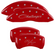 MGP 12001SCLRRD Caliper Covers Red with Logo for 09-10 Challenger R/T 5.7L HEMI