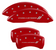 MGP 12162SCL1RD Dual Piston Caliper Covers Red with Challenger // Logo for 11-23 Challenger 3.6L & 5.7L HEMI