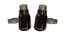 CORSA 14977BLK Pro-Series Tip Kit Black for 15-16 Charger Pursuit 5.7L VVT HEMI
