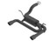 BORLA Exhaust Axle-Back Exhaust System Ceramic Black S-Type for 18-Current Jeep Wrangler JL & Unlimited JL 3.6L - 11956CB