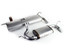 aFe Power 49-46219 MACH Force-Xp 2-1/2" Axle-Back Exhaust System for 07-18 Jeep Wrangler JK 3.8/3.6L