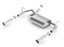 BORLA 11834 Axle-Back Exhaust System Touring Chrome Tips for 12-18 Jeep Wrangler JK 3.6L