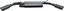 Gibson 17306-B Dual Extreme Axle Back Performance Exhaust Black Elite for 07-18 Jeep Wrangler JK 3.6/3.8L