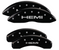 MGP 42002SHEMBK Caliper Covers Black with HEMI Logo for 05-10 Jeep Grand Cherokee & 06-10 Commander XK
