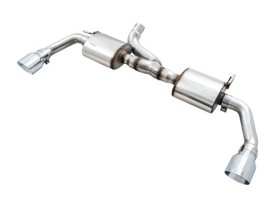 AWE Tread Edition Axleback Exhaust with Chrome Silver Tips for 12
