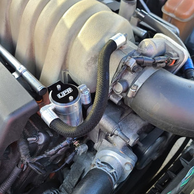 UPR 5049-198 Passenger Side Oil Catch Can for 05-10 Challenger, Charger