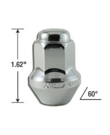 Gorilla Chrome Factory Replacement 1-Piece Lug Nut Each - 61148CX