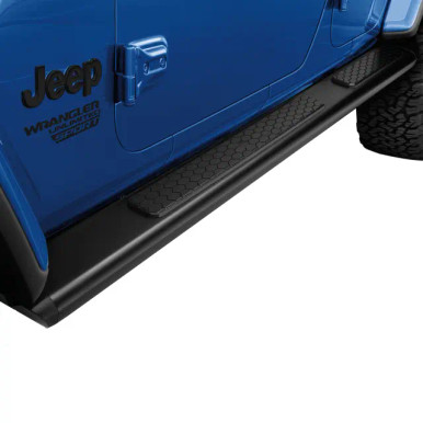MOPAR 82215327AB Tubular Side Steps Black for 18-24 Jeep Wrangler