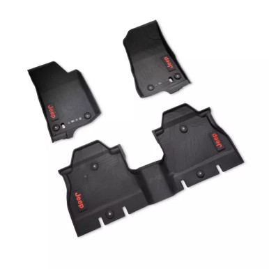 MOPAR 82216623AB All Weather Floor Mats for 18-25 Jeep Wrangler