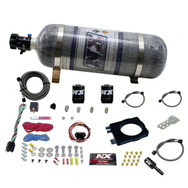 Nitrous Express LS Single Entry 90mm Plate Hardline System (50-400hp) w/5lb Bottle main image 1