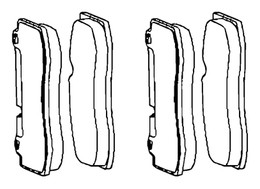 MOPAR 68248384AD Front Brake Pads 15-20 Challenger, Charger SRT