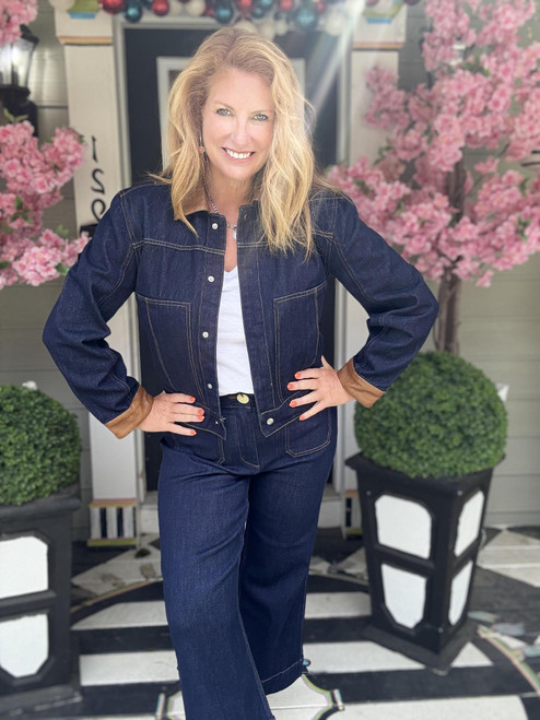 Delphia Two-Tone Denim Jacket