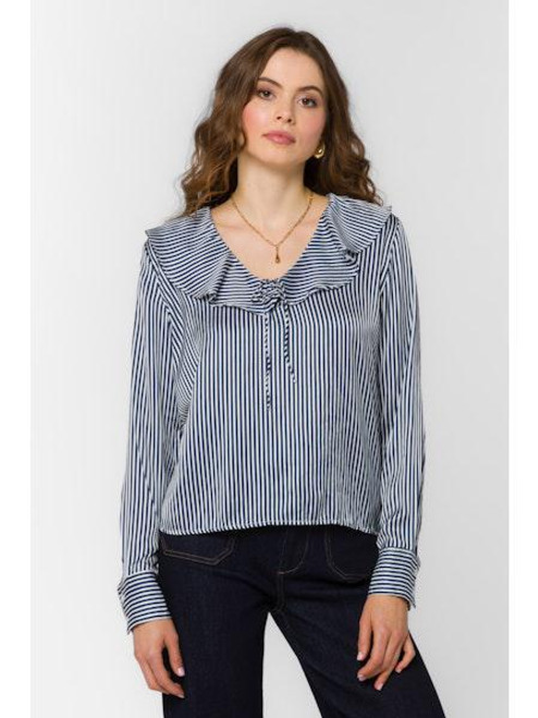 Madelyn Ruffle Collar Blouse